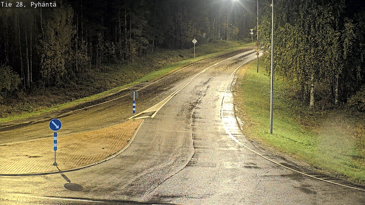 Kelikamerat Kuva Tie 28 Pyhäntä, Pyhäntä, Pohjois-Pohjanmaa