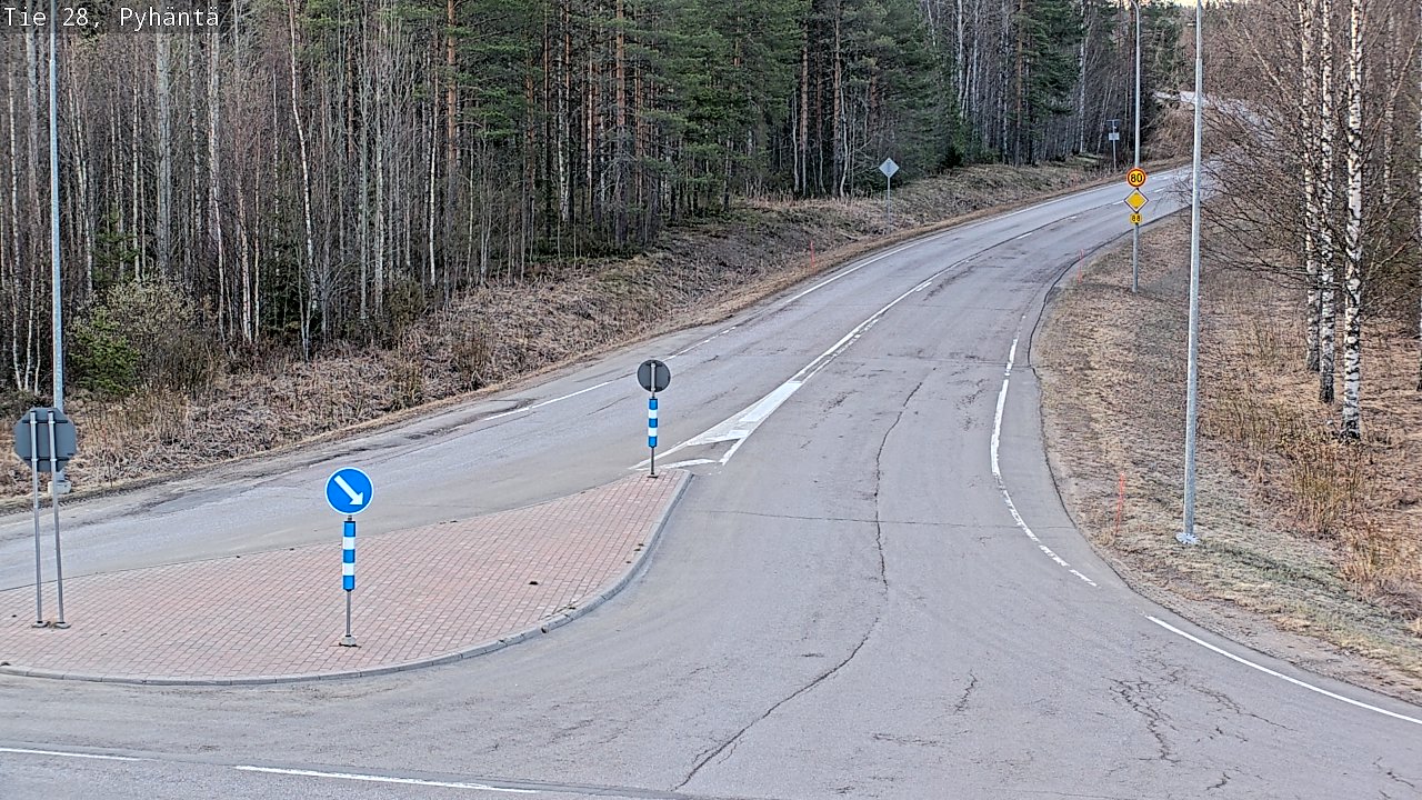 Kelikamerat Kuva Tie 28 Pyhäntä, Pyhäntä, Pohjois-Pohjanmaa