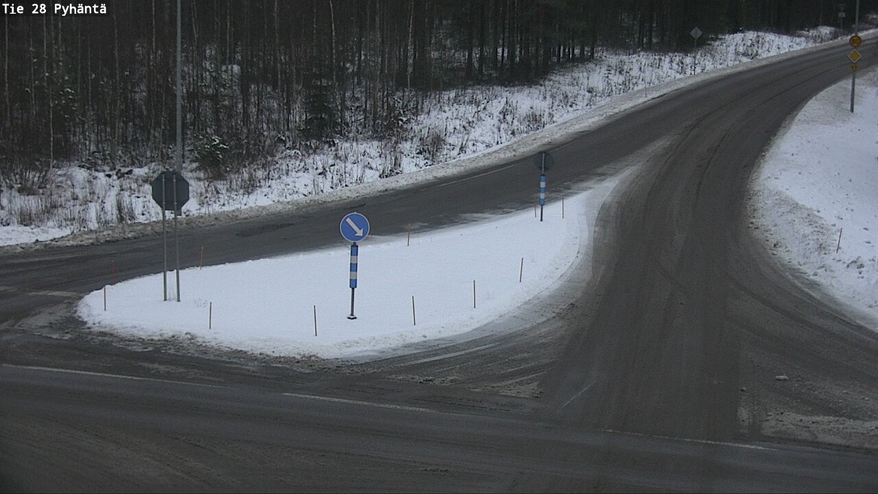 Weather Camera Image Väg 28 Pyhäntä, Pyhäntä, Pohjois-Pohjanmaa