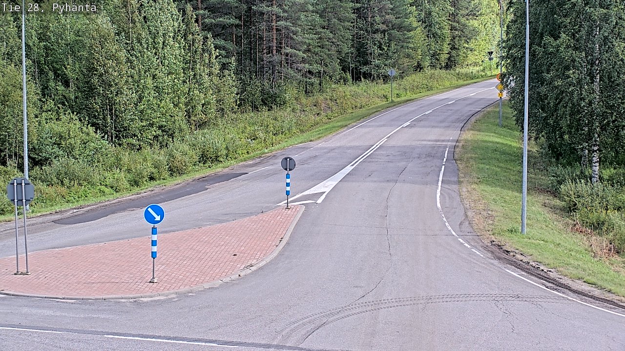 Kelikamerat Kuva Tie 28 Pyhäntä, Pyhäntä, Pohjois-Pohjanmaa