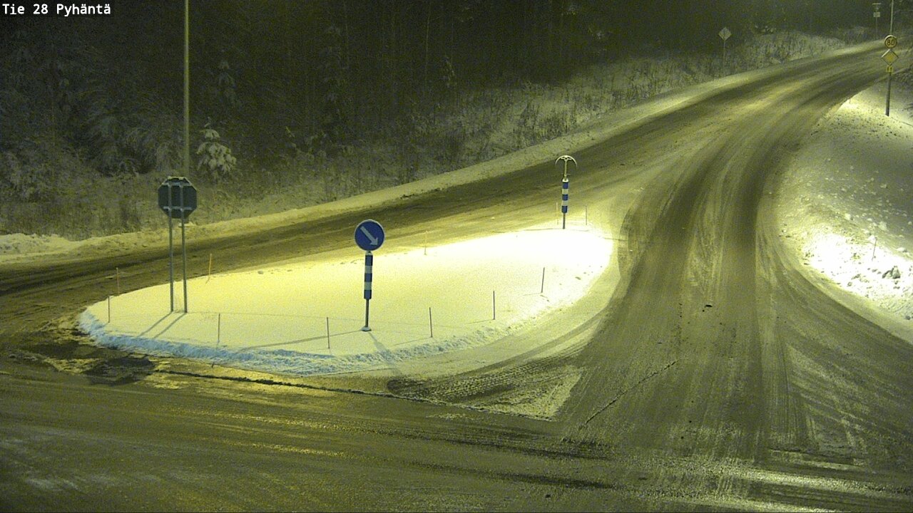 Weather Camera Image Road 28 Pyhäntä, Pyhäntä, Pohjois-Pohjanmaa