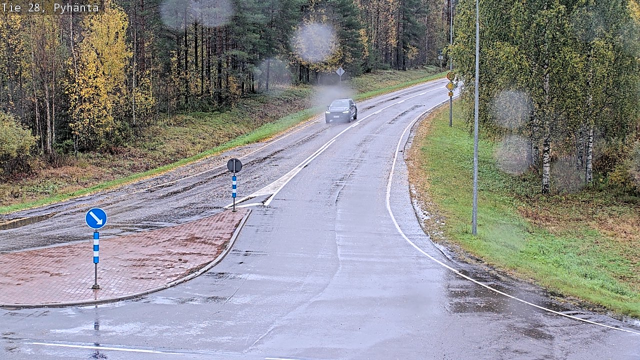 Weather Camera Image Road 28 Pyhäntä, Pyhäntä, Pohjois-Pohjanmaa