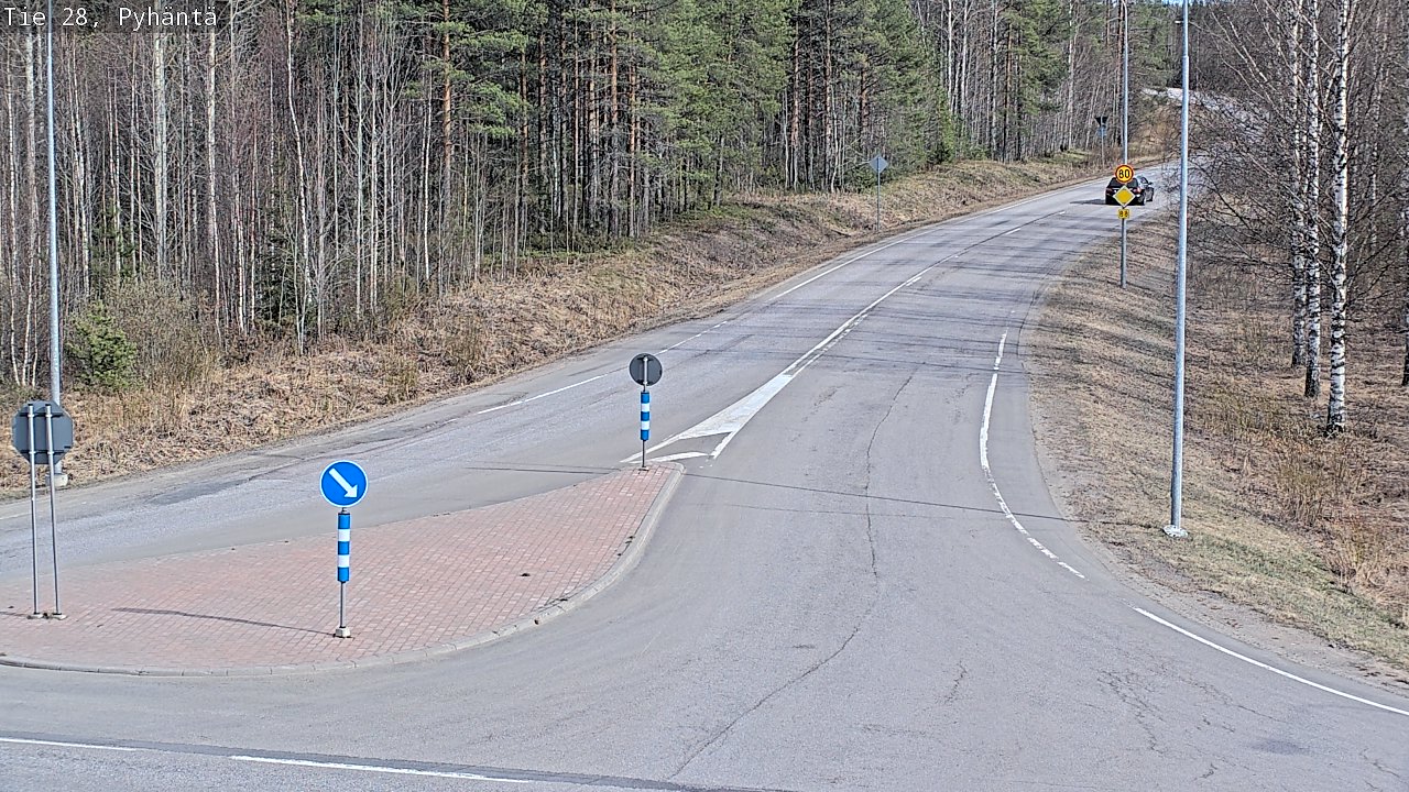 Kelikamerat Kuva Tie 28 Pyhäntä, Pyhäntä, Pohjois-Pohjanmaa