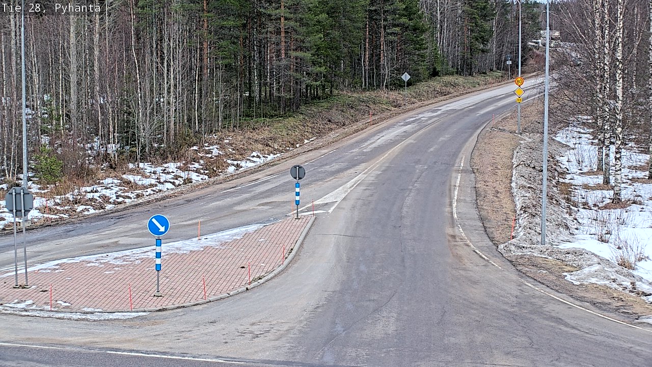 Kelikamerat Kuva Tie 28 Pyhäntä, Pyhäntä, Pohjois-Pohjanmaa