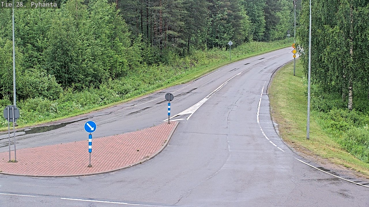 Kelikamerat Kuva Tie 28 Pyhäntä, Pyhäntä, Pohjois-Pohjanmaa