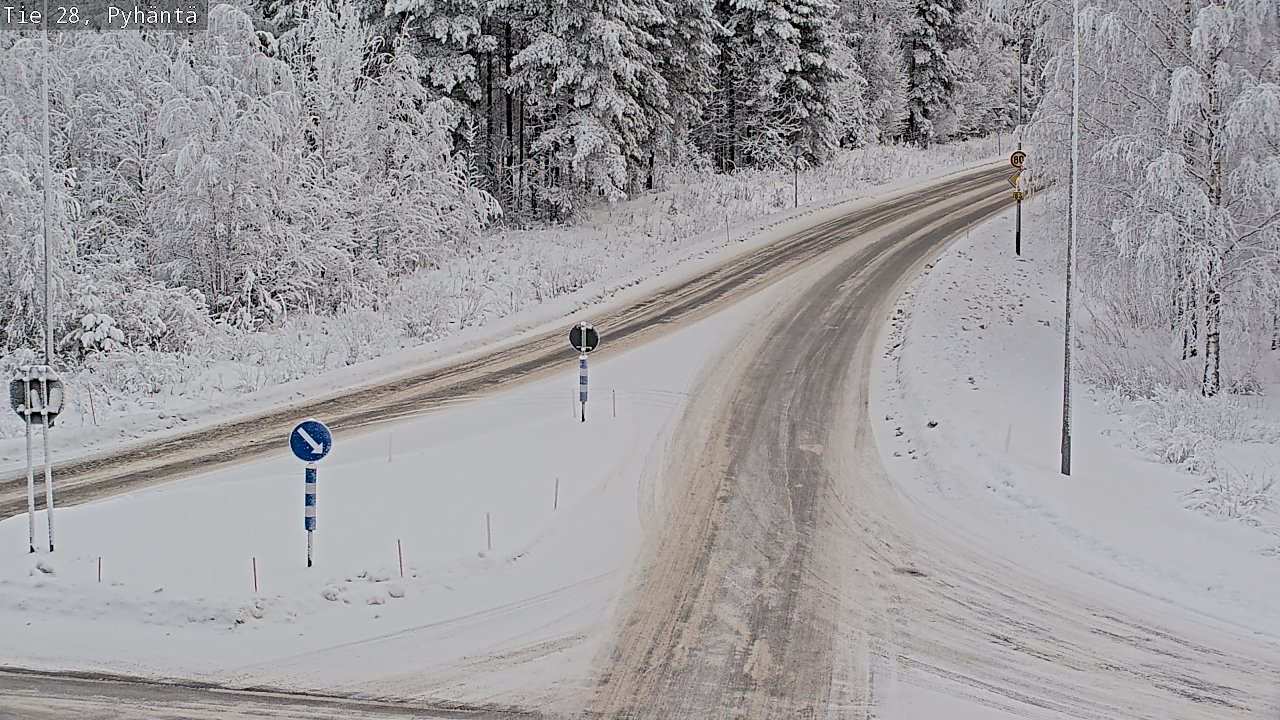 Kelikamerat Kuva Tie 28 Pyhäntä, Pyhäntä, Pohjois-Pohjanmaa