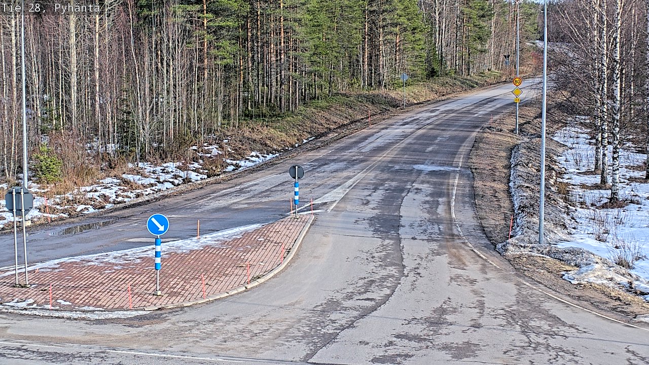 Kelikamerat Kuva Tie 28 Pyhäntä, Pyhäntä, Pohjois-Pohjanmaa