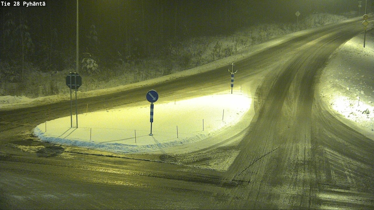 Weather Camera Image Road 28 Pyhäntä, Pyhäntä, Pohjois-Pohjanmaa