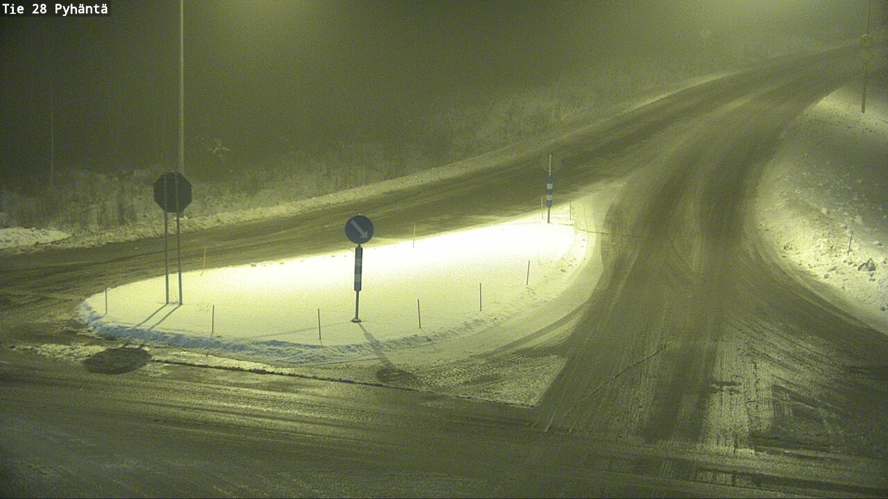 Weather Camera Image Road 28 Pyhäntä, Pyhäntä, Pohjois-Pohjanmaa