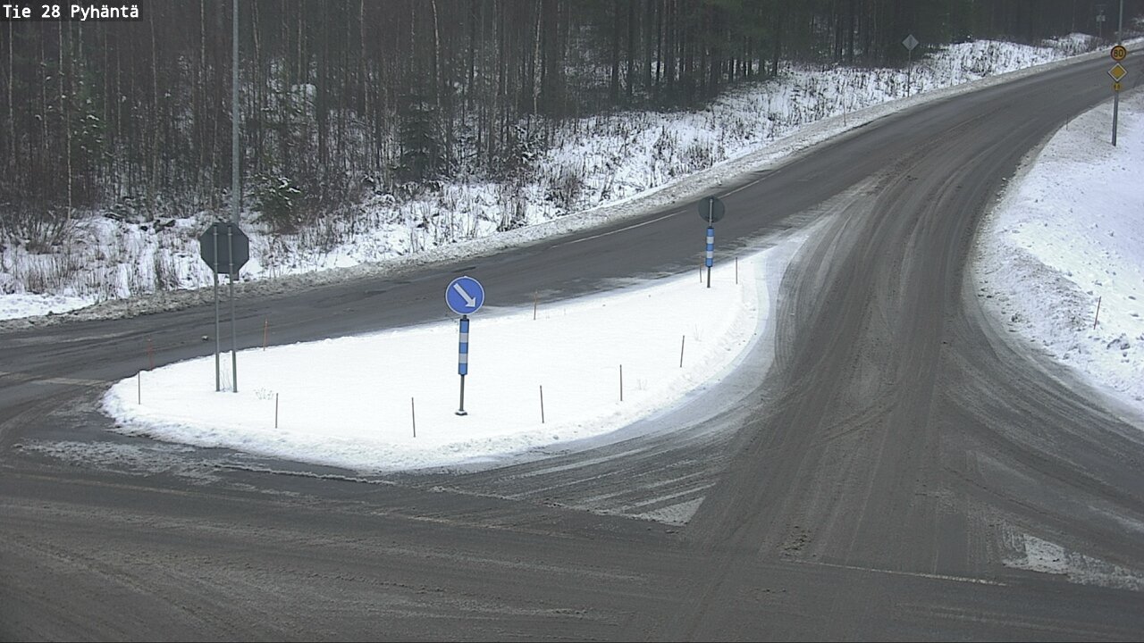 Weather Camera Image Road 28 Pyhäntä, Pyhäntä, Pohjois-Pohjanmaa