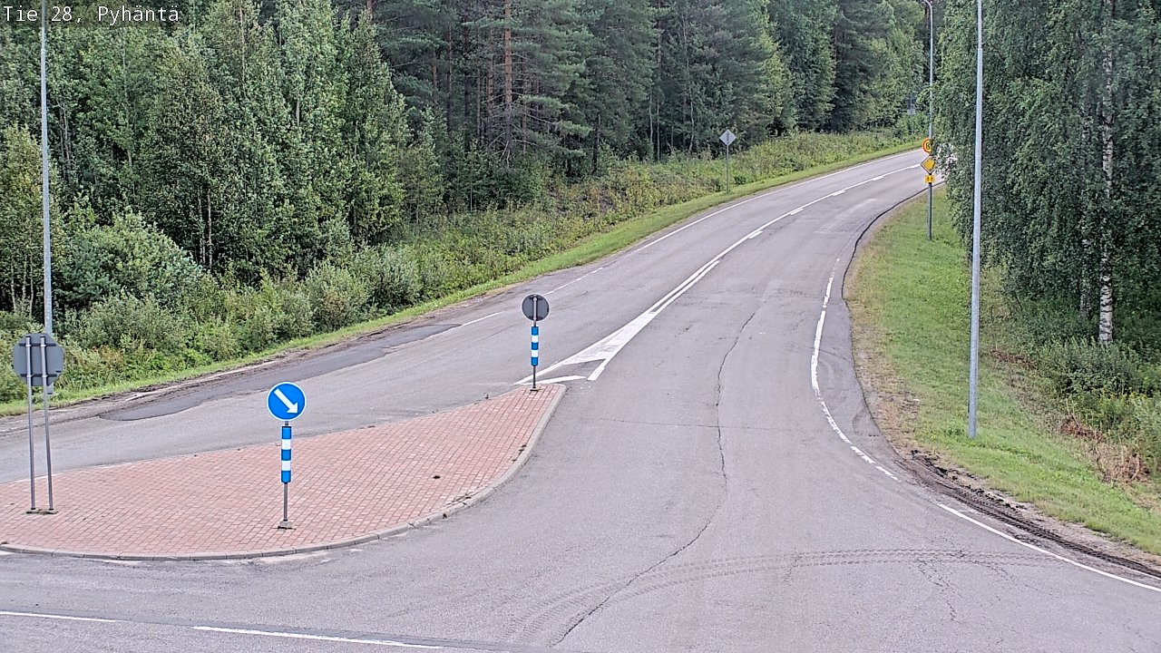 Kelikamerat Kuva Tie 28 Pyhäntä, Pyhäntä, Pohjois-Pohjanmaa