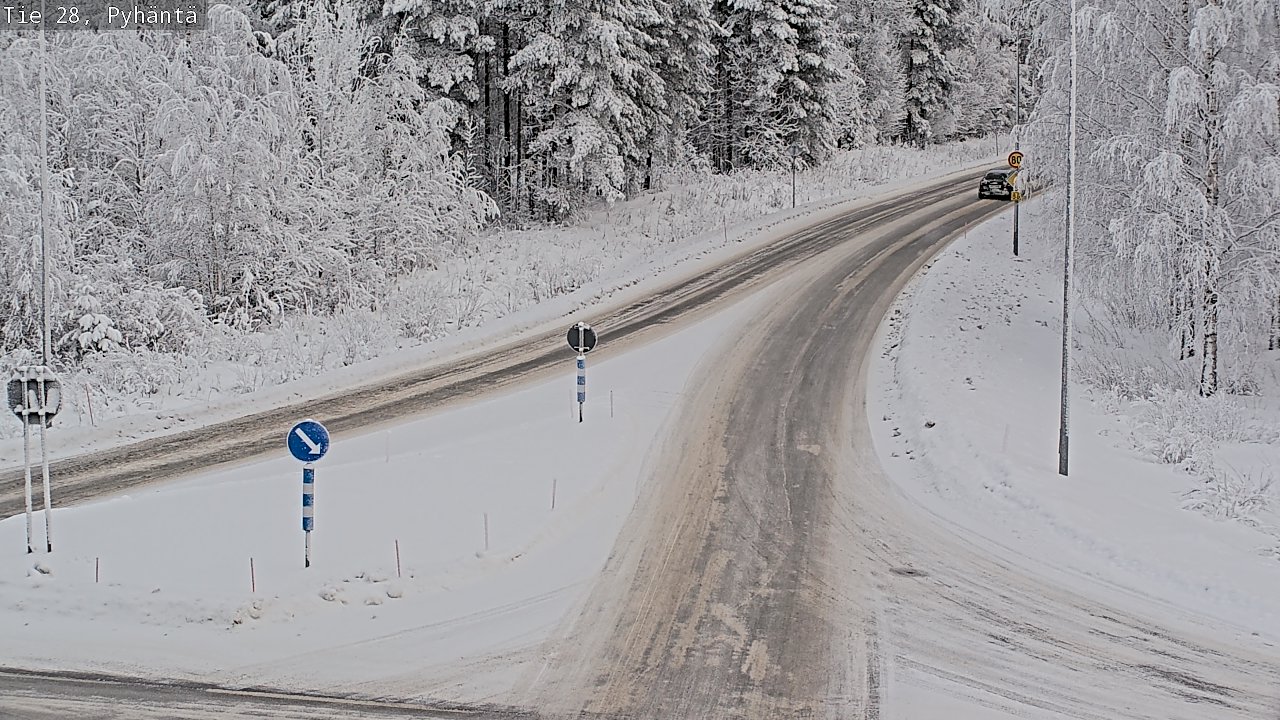 Kelikamerat Kuva Tie 28 Pyhäntä, Pyhäntä, Pohjois-Pohjanmaa
