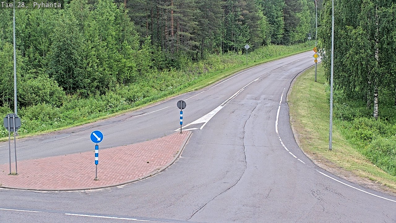 Kelikamerat Kuva Tie 28 Pyhäntä, Pyhäntä, Pohjois-Pohjanmaa