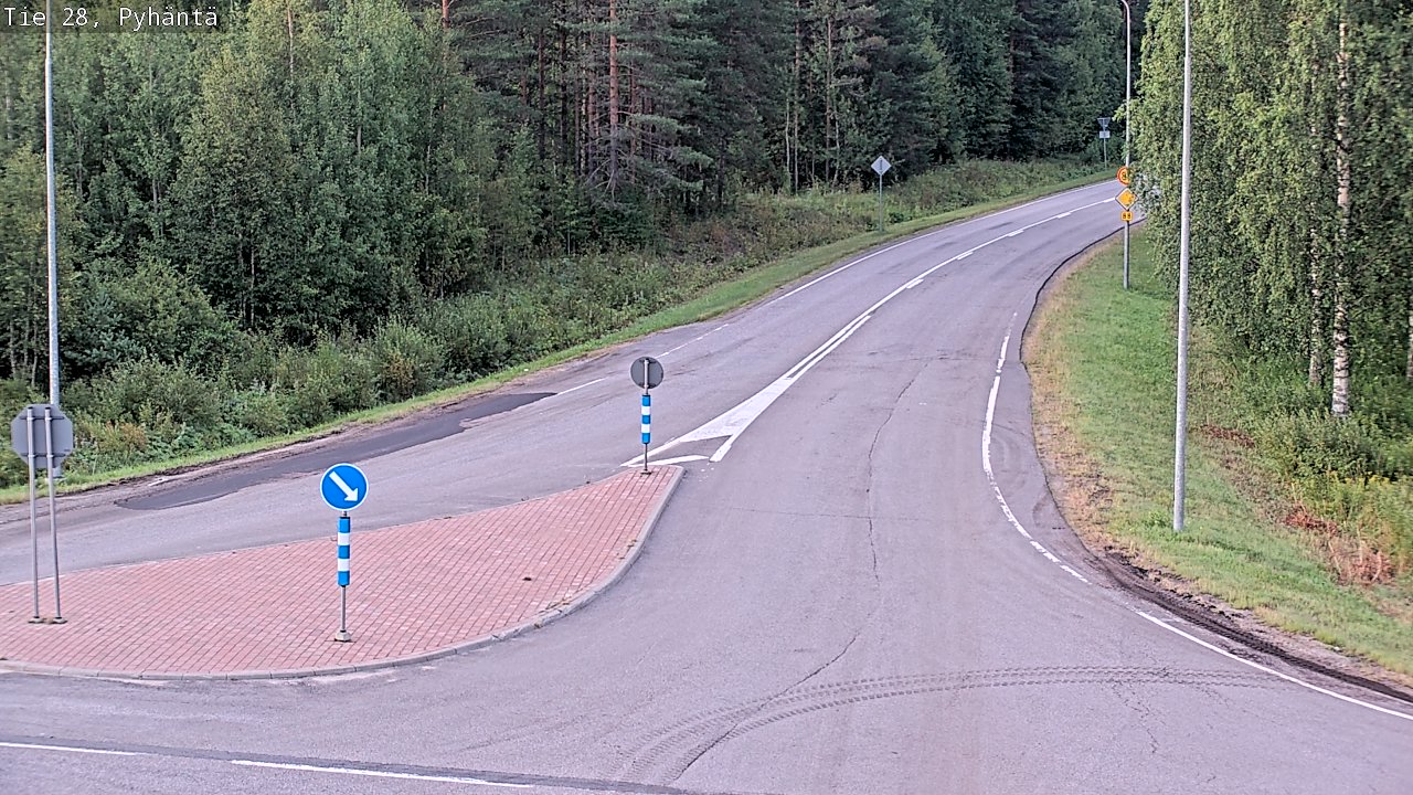 Kelikamerat Kuva Tie 28 Pyhäntä, Pyhäntä, Pohjois-Pohjanmaa