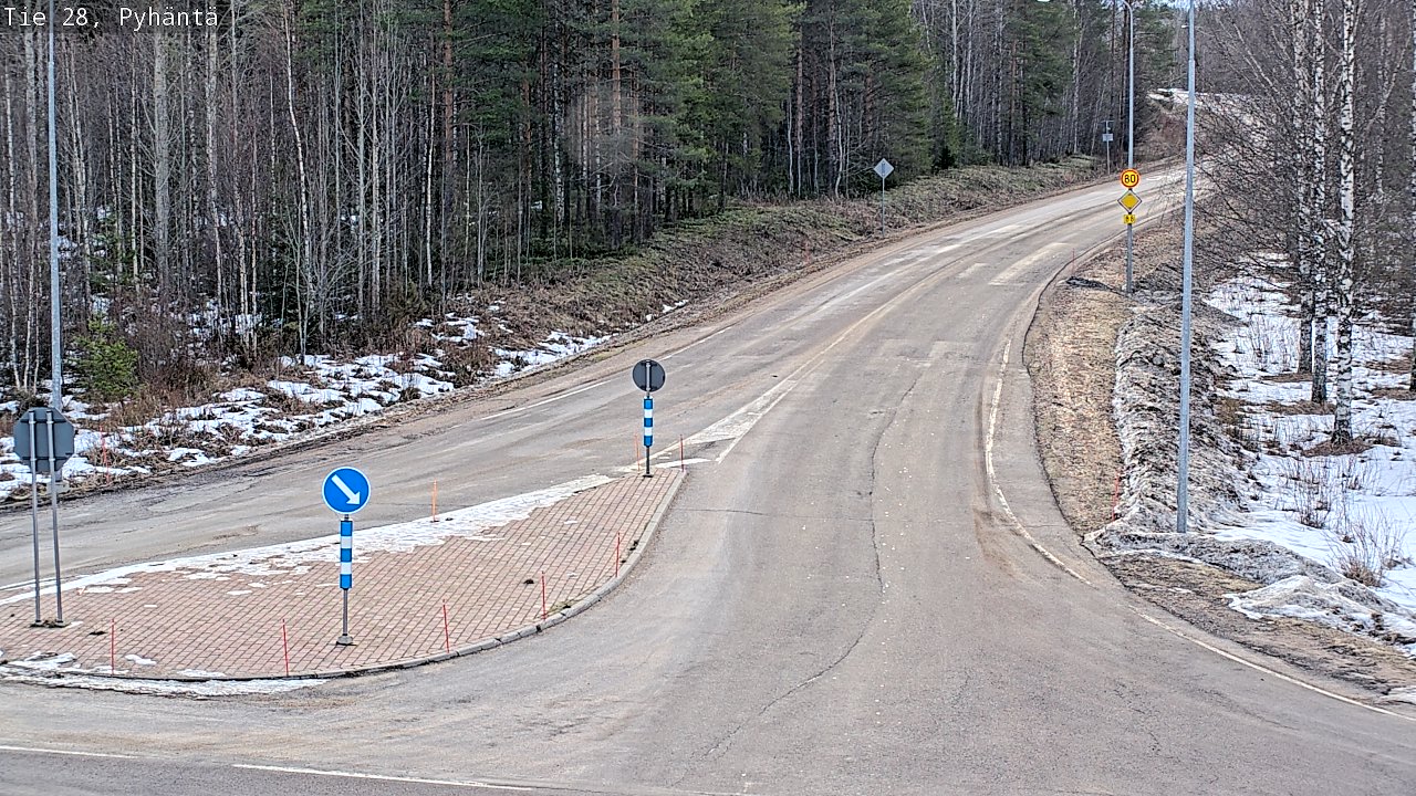 Kelikamerat Kuva Tie 28 Pyhäntä, Pyhäntä, Pohjois-Pohjanmaa