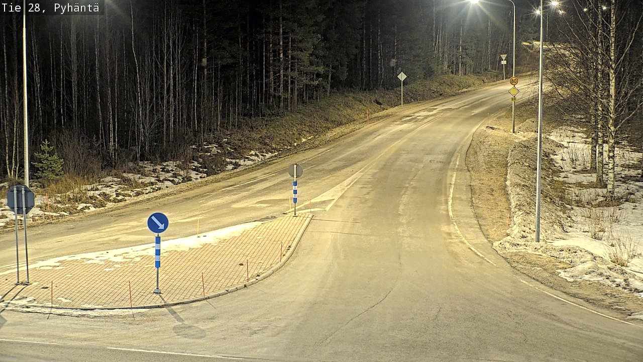 Kelikamerat Kuva Tie 28 Pyhäntä, Pyhäntä, Pohjois-Pohjanmaa