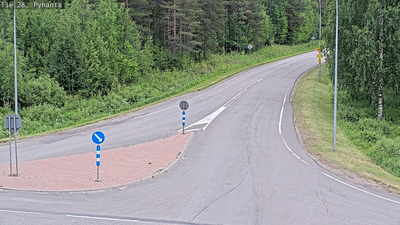 Kelikamerat Kuva Tie 28 Pyhäntä, Pyhäntä, Pohjois-Pohjanmaa