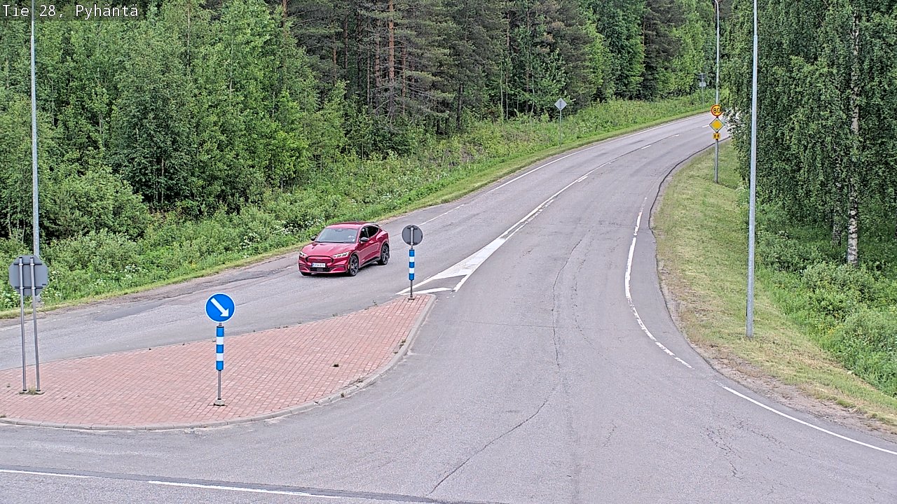 Kelikamerat Kuva Tie 28 Pyhäntä, Pyhäntä, Pohjois-Pohjanmaa