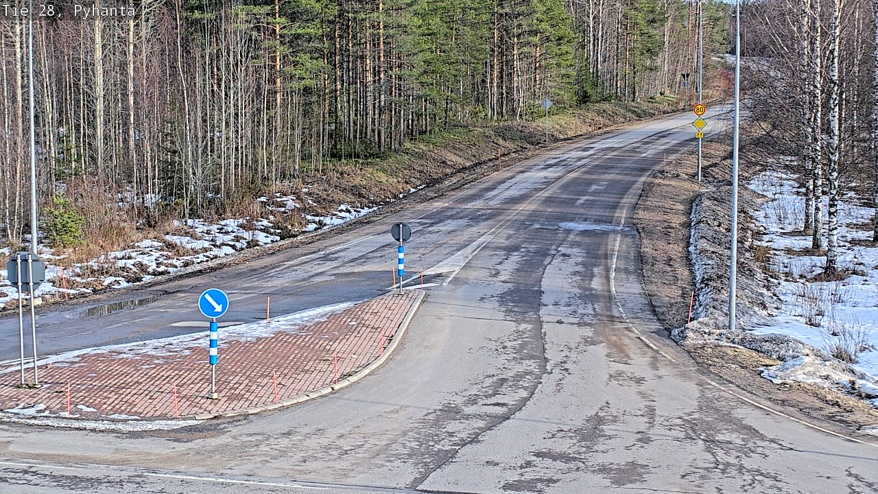 Kelikamerat Kuva Tie 28 Pyhäntä, Pyhäntä, Pohjois-Pohjanmaa