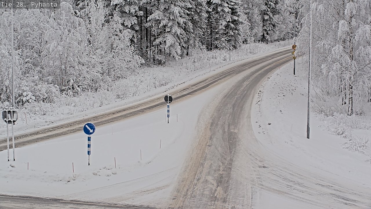 Kelikamerat Kuva Tie 28 Pyhäntä, Pyhäntä, Pohjois-Pohjanmaa