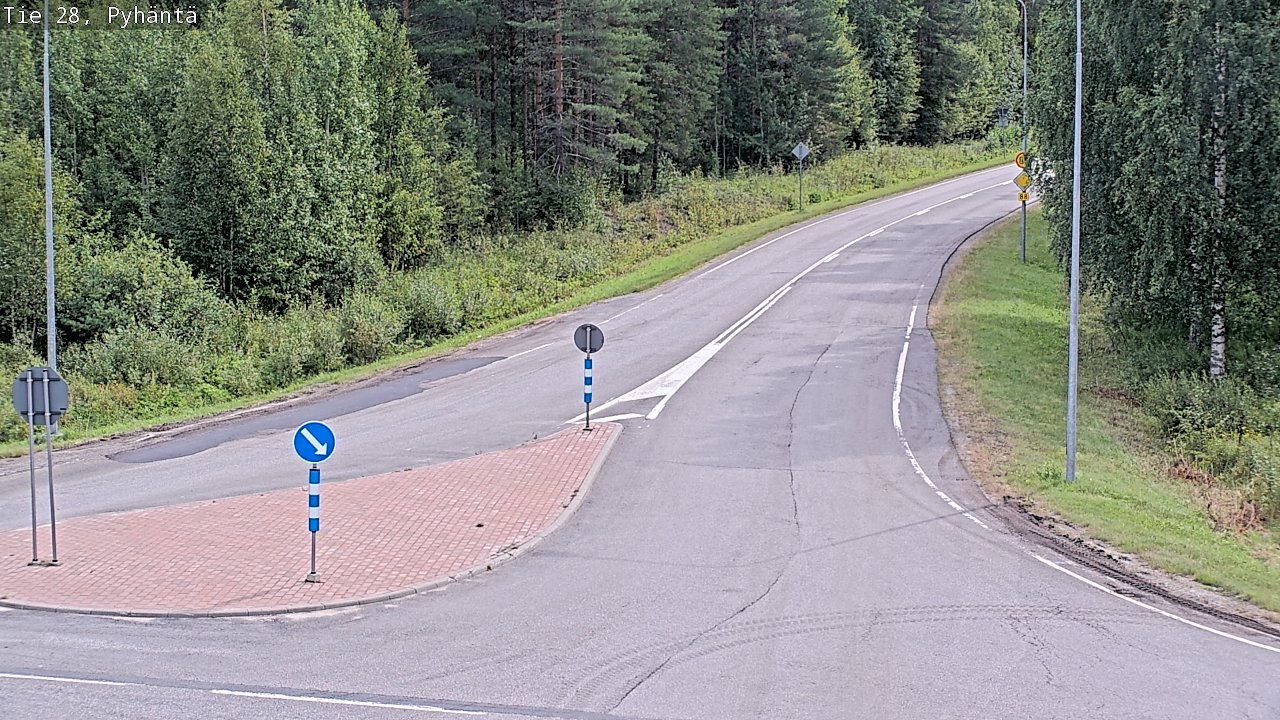 Kelikamerat Kuva Tie 28 Pyhäntä, Pyhäntä, Pohjois-Pohjanmaa