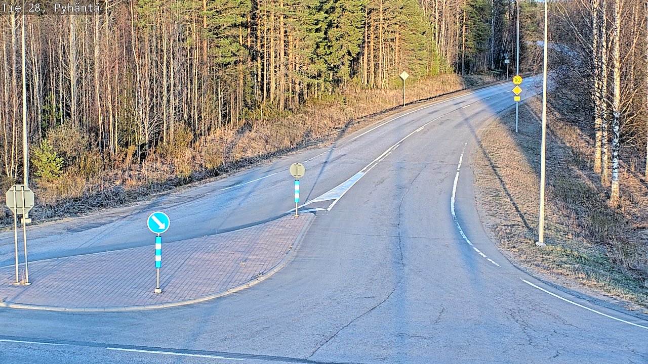 Kelikamerat Kuva Tie 28 Pyhäntä, Pyhäntä, Pohjois-Pohjanmaa