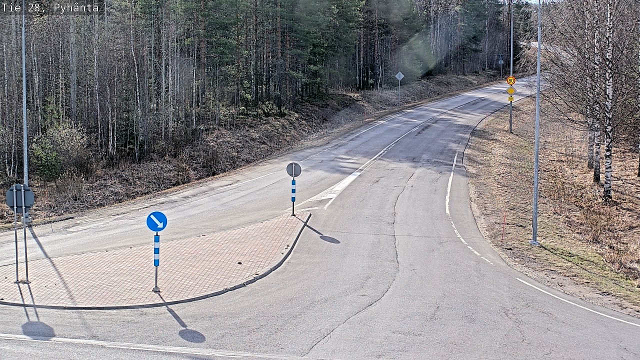 Kelikamerat Kuva Tie 28 Pyhäntä, Pyhäntä, Pohjois-Pohjanmaa