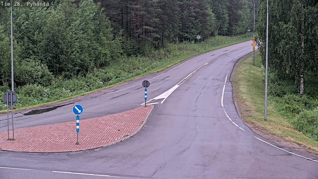 Kelikamerat Kuva Tie 28 Pyhäntä, Pyhäntä, Pohjois-Pohjanmaa