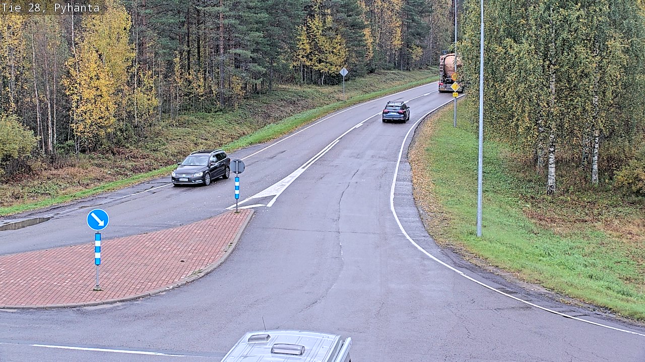 Kelikamerat Kuva Tie 28 Pyhäntä, Pyhäntä, Pohjois-Pohjanmaa