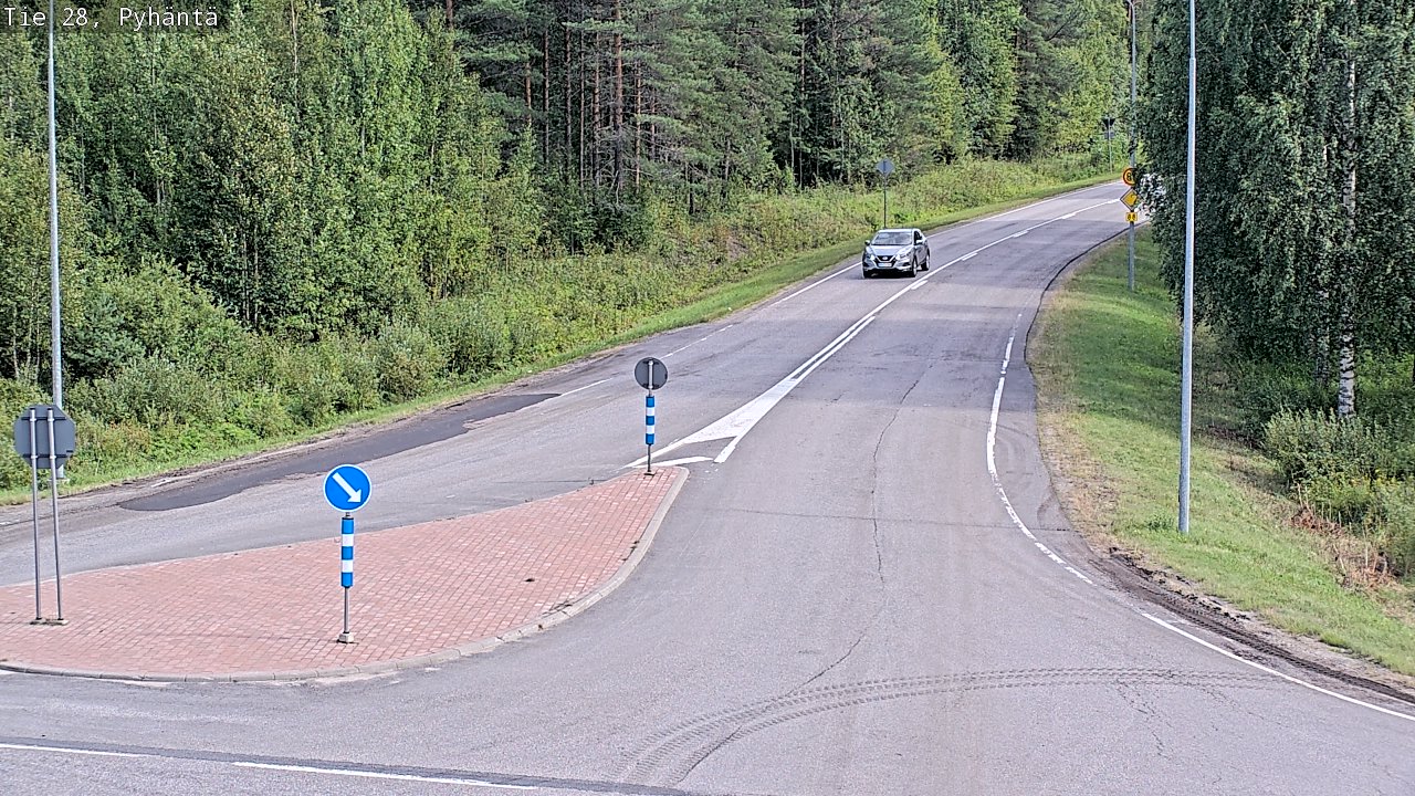 Kelikamerat Kuva Tie 28 Pyhäntä, Pyhäntä, Pohjois-Pohjanmaa