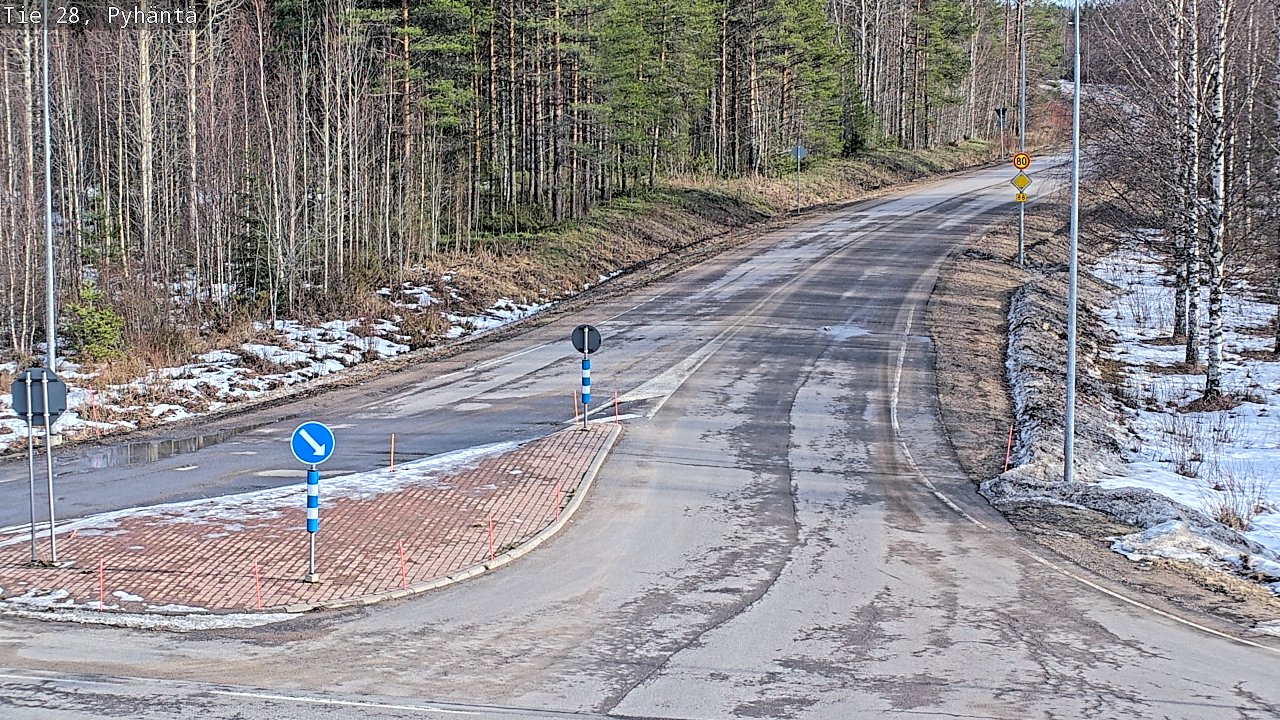 Kelikamerat Kuva Tie 28 Pyhäntä, Pyhäntä, Pohjois-Pohjanmaa