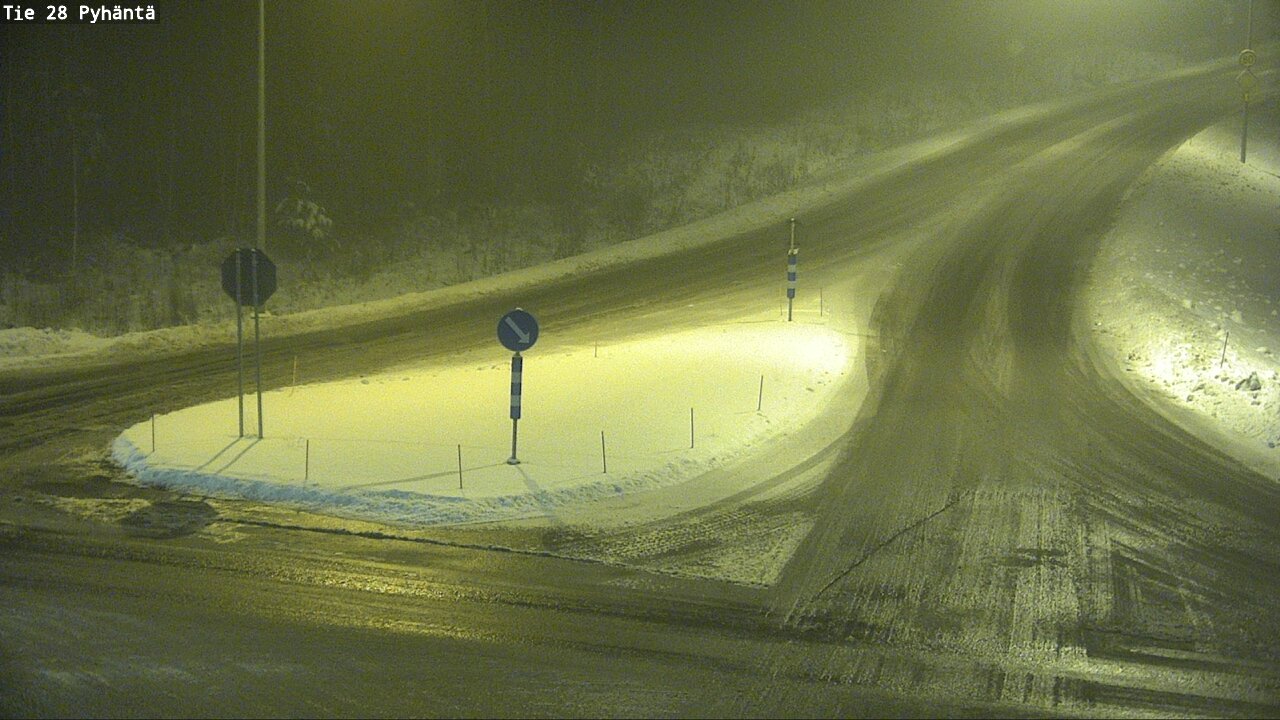 Weather Camera Image Road 28 Pyhäntä, Pyhäntä, Pohjois-Pohjanmaa