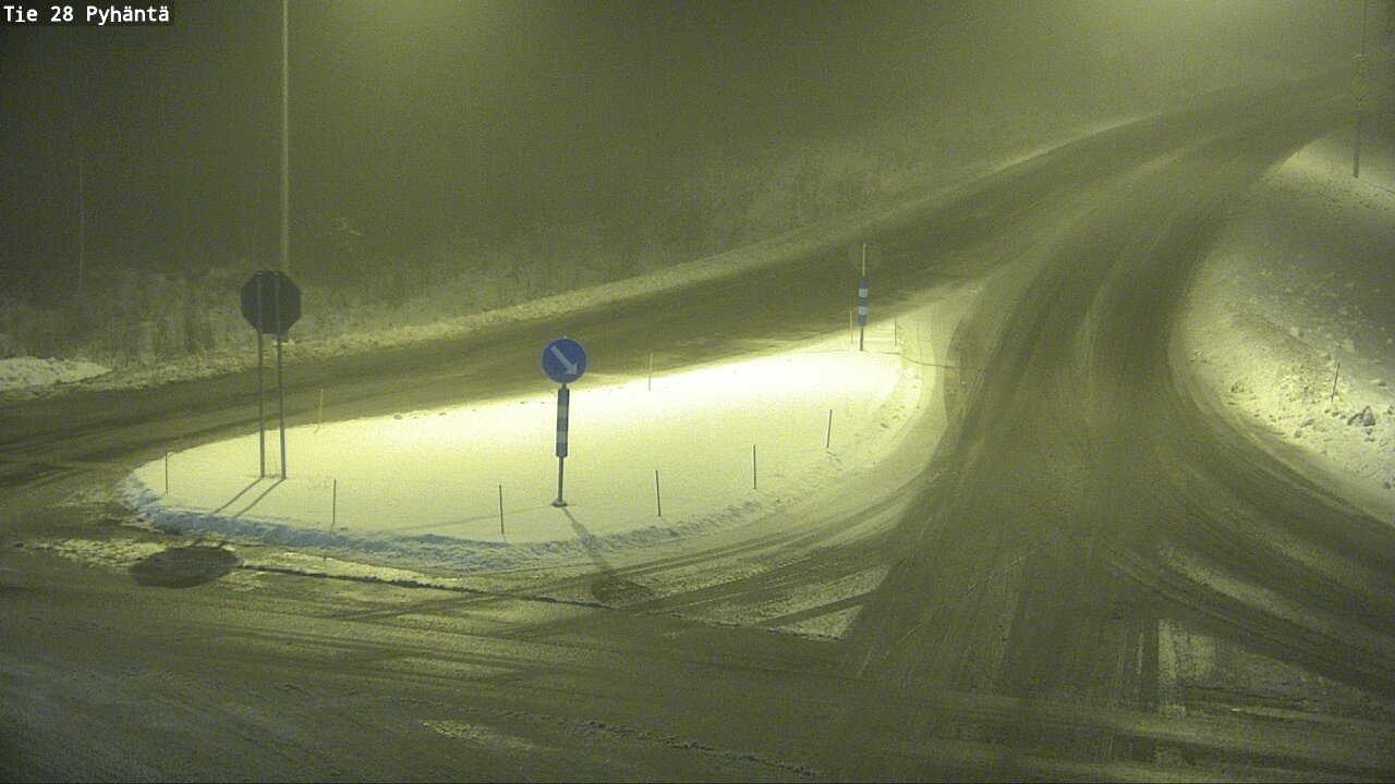 Weather Camera Image Road 28 Pyhäntä, Pyhäntä, Pohjois-Pohjanmaa