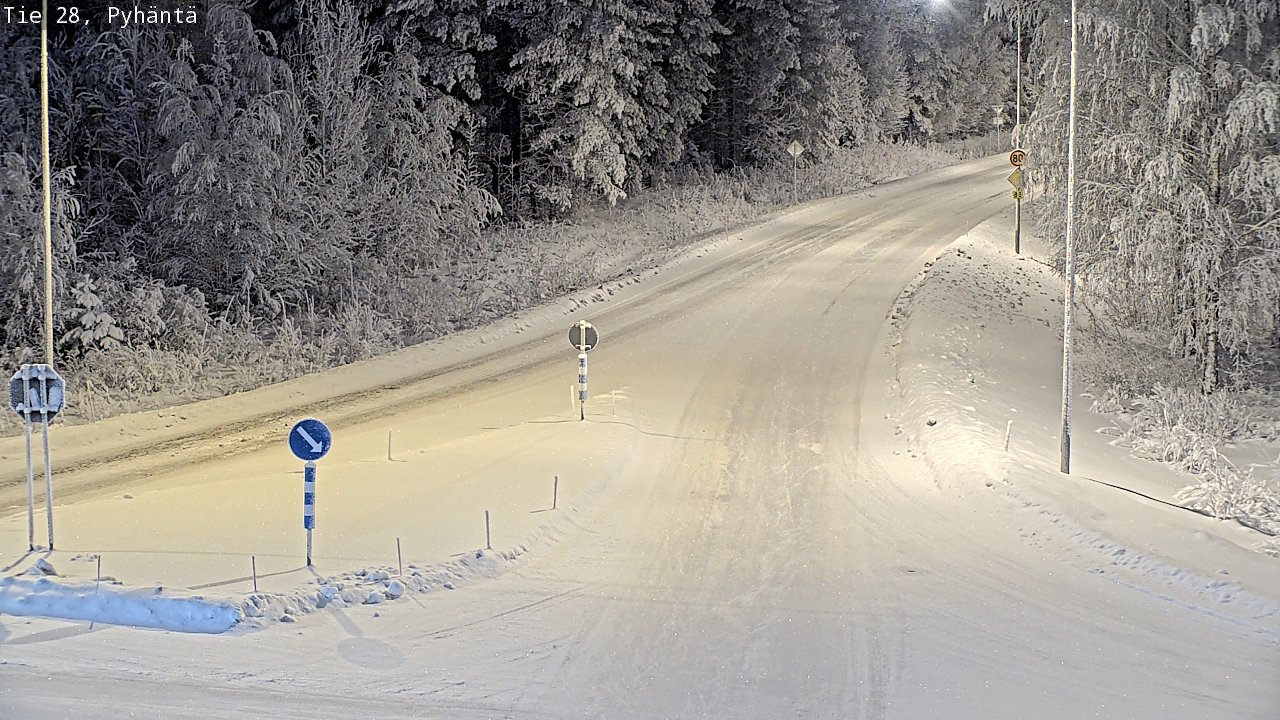Kelikamerat Kuva Tie 28 Pyhäntä, Pyhäntä, Pohjois-Pohjanmaa