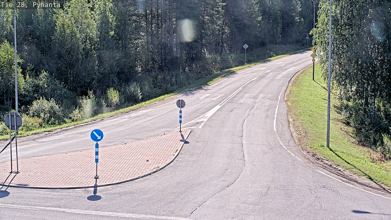 Kelikamerat Kuva Tie 28 Pyhäntä, Pyhäntä, Pohjois-Pohjanmaa