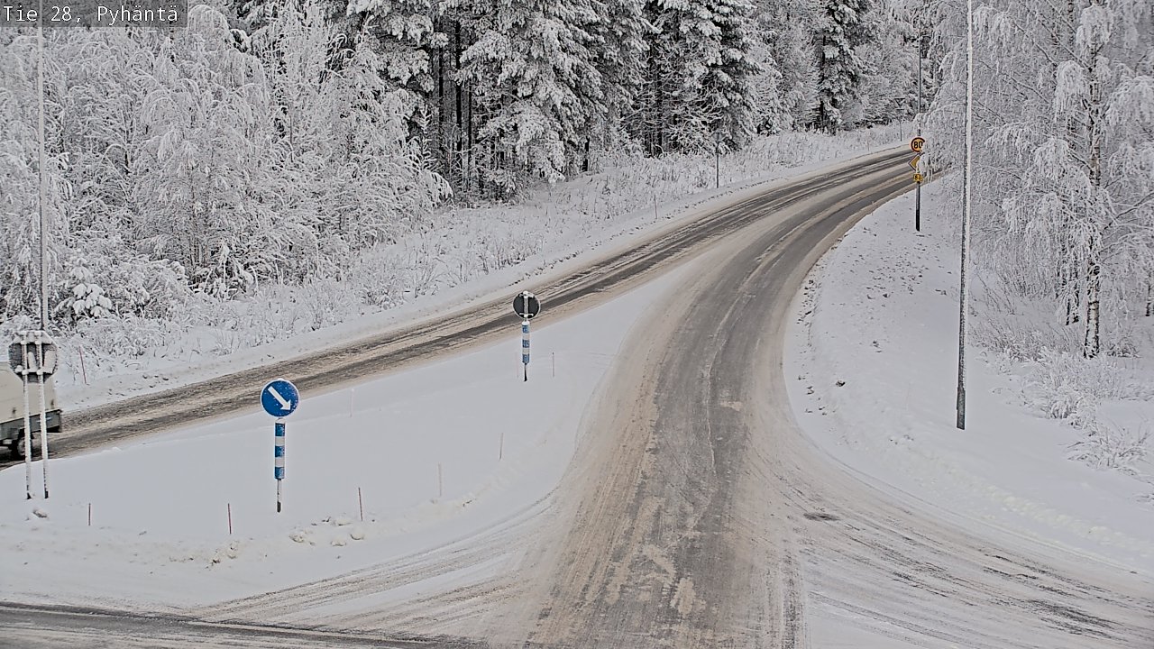Kelikamerat Kuva Tie 28 Pyhäntä, Pyhäntä, Pohjois-Pohjanmaa