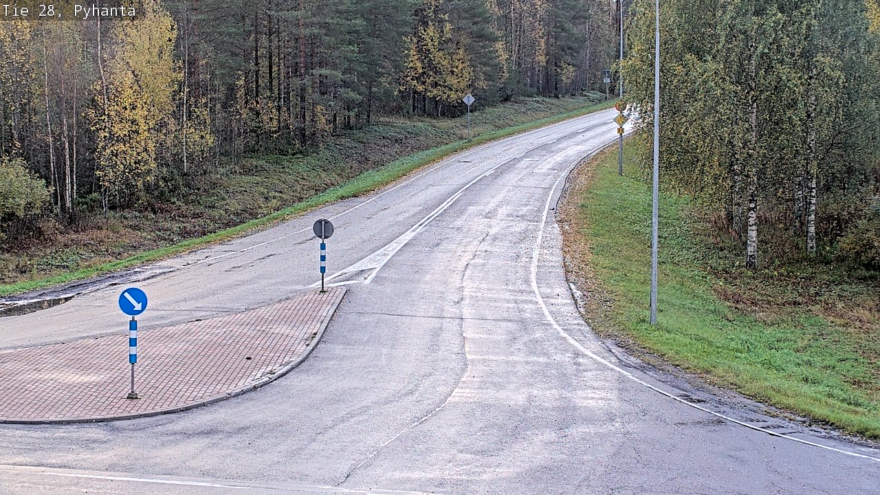 Weather Camera Image Road 28 Pyhäntä, Pyhäntä, Pohjois-Pohjanmaa