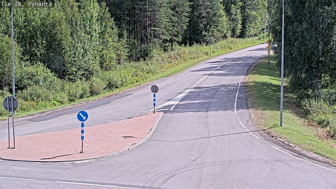 Kelikamerat Kuva Tie 28 Pyhäntä, Pyhäntä, Pohjois-Pohjanmaa