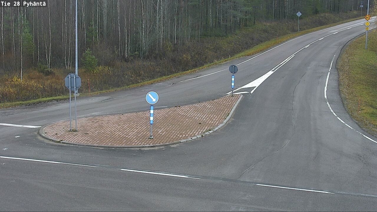 Kelikamerat Kuva Tie 28 Pyhäntä, Pyhäntä, Pohjois-Pohjanmaa