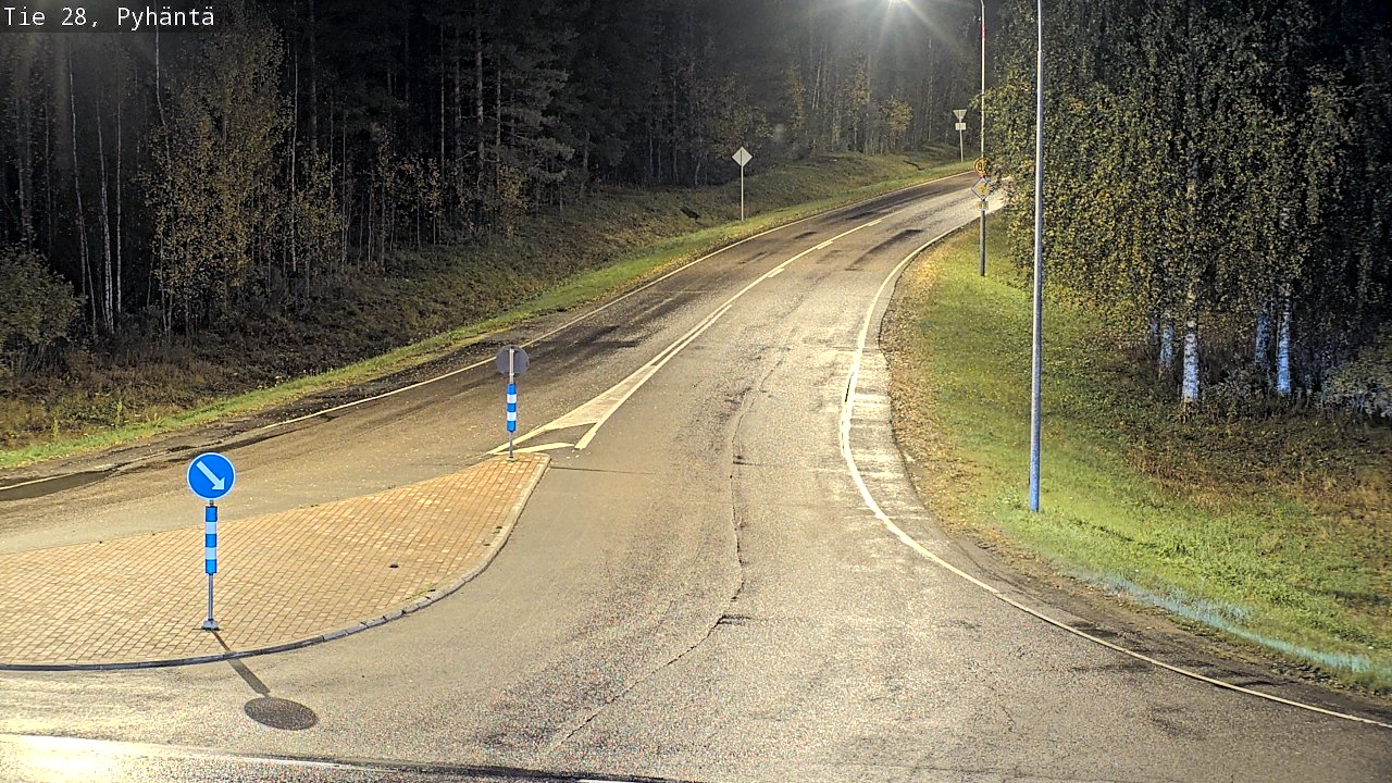Kelikamerat Kuva Tie 28 Pyhäntä, Pyhäntä, Pohjois-Pohjanmaa