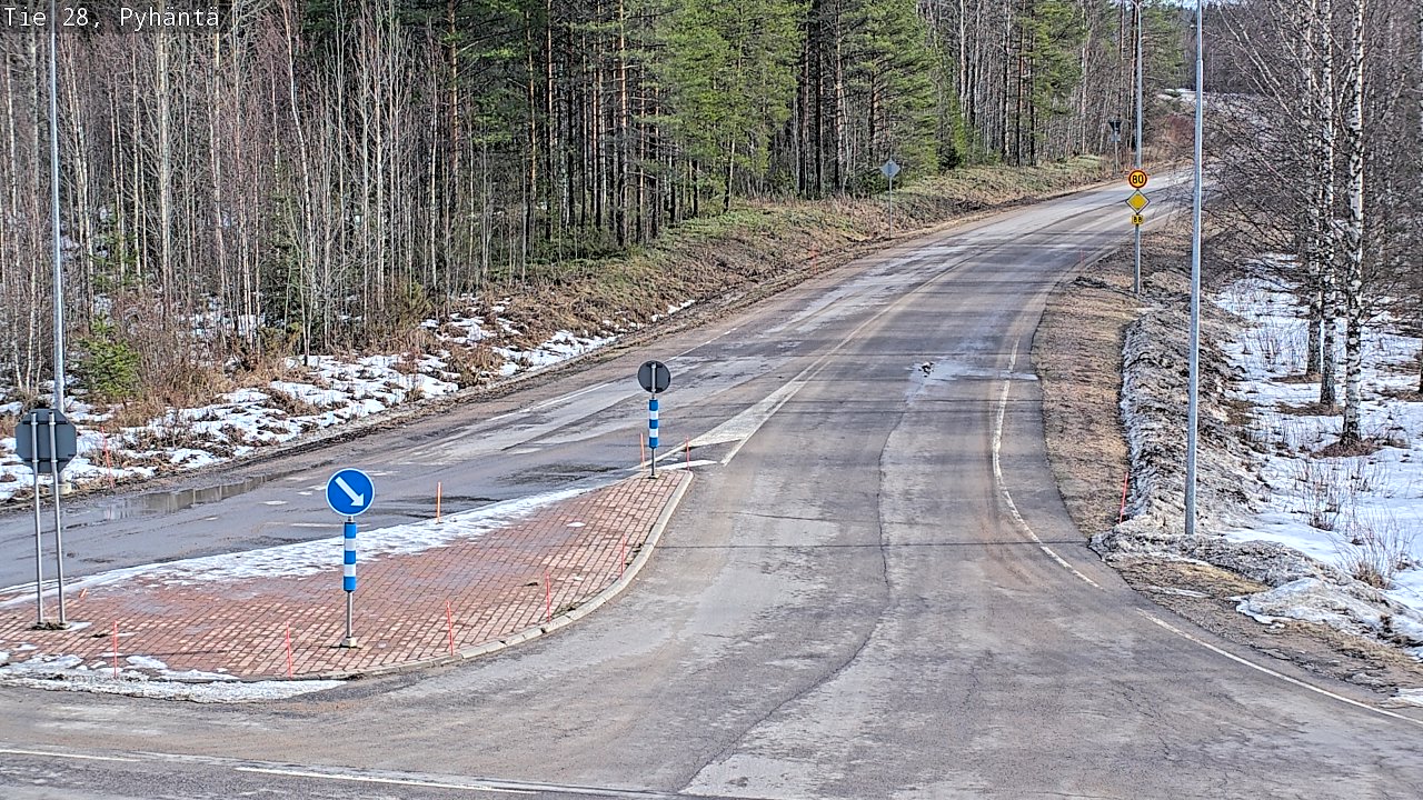 Kelikamerat Kuva Tie 28 Pyhäntä, Pyhäntä, Pohjois-Pohjanmaa