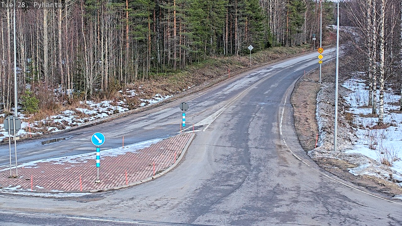 Kelikamerat Kuva Tie 28 Pyhäntä, Pyhäntä, Pohjois-Pohjanmaa
