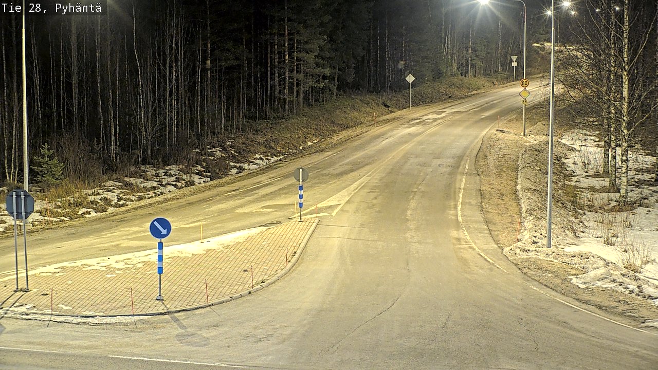 Kelikamerat Kuva Tie 28 Pyhäntä, Pyhäntä, Pohjois-Pohjanmaa