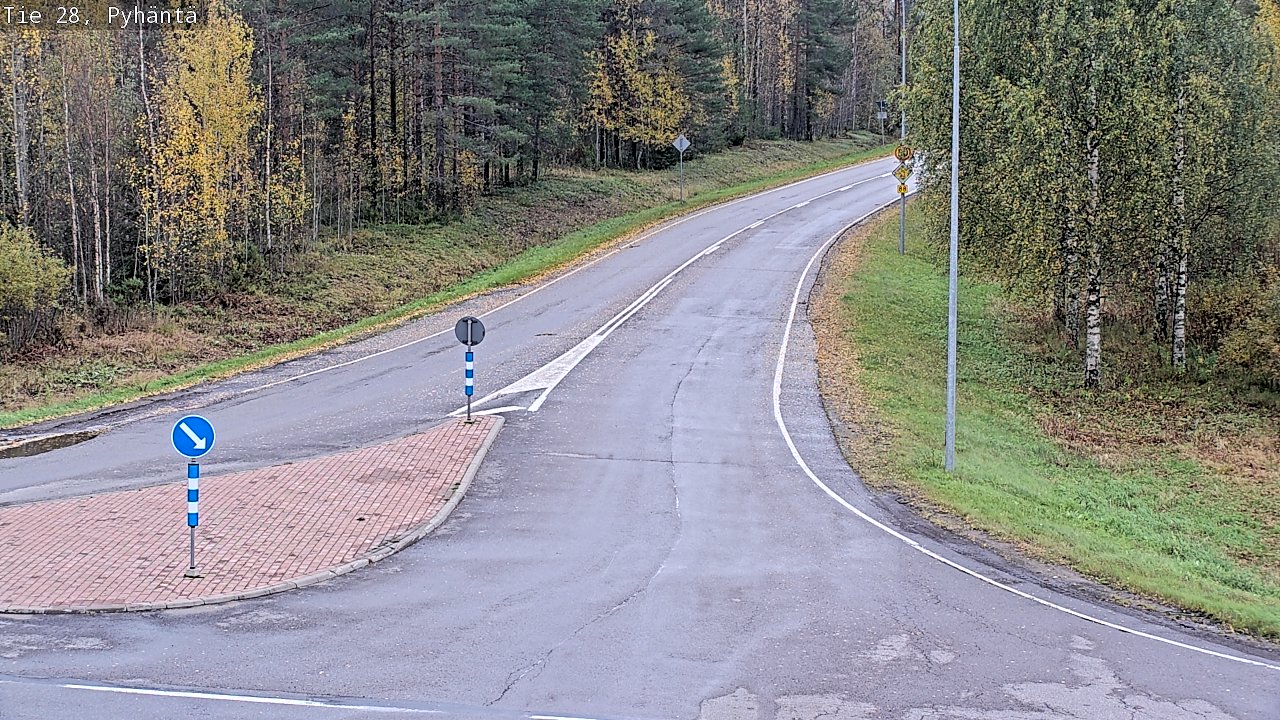 Weather Camera Image Road 28 Pyhäntä, Pyhäntä, Pohjois-Pohjanmaa