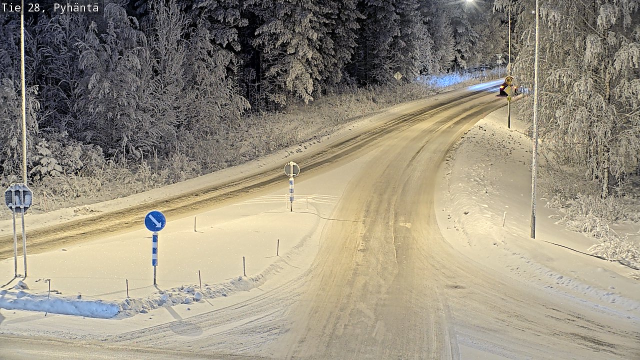 Kelikamerat Kuva Tie 28 Pyhäntä, Pyhäntä, Pohjois-Pohjanmaa