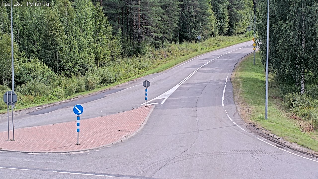 Kelikamerat Kuva Tie 28 Pyhäntä, Pyhäntä, Pohjois-Pohjanmaa