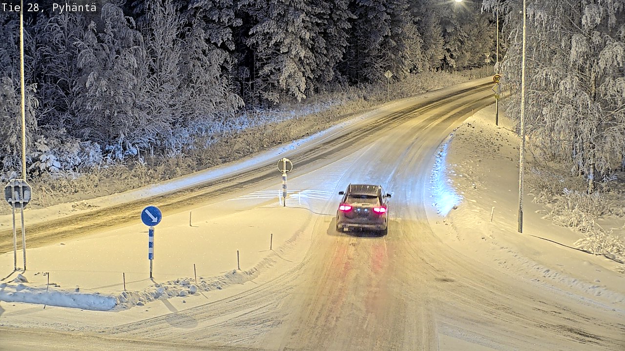 Kelikamerat Kuva Tie 28 Pyhäntä, Pyhäntä, Pohjois-Pohjanmaa