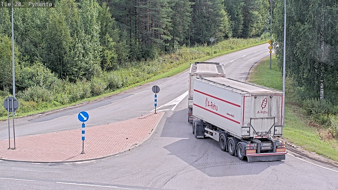 Kelikamerat Kuva Tie 28 Pyhäntä, Pyhäntä, Pohjois-Pohjanmaa