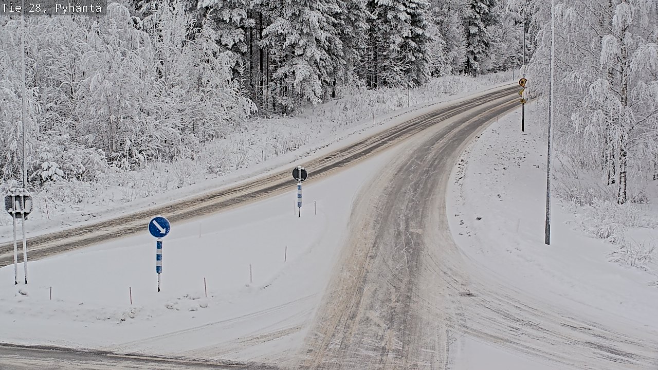Kelikamerat Kuva Tie 28 Pyhäntä, Pyhäntä, Pohjois-Pohjanmaa