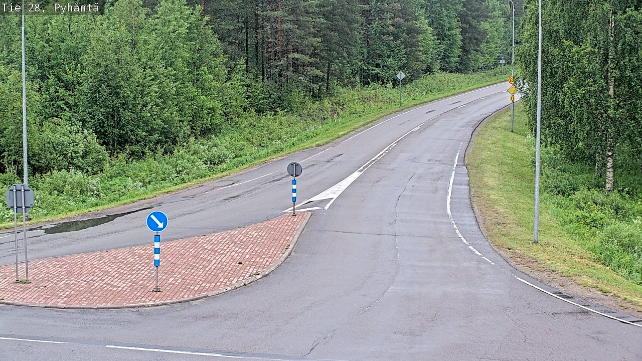 Kelikamerat Kuva Tie 28 Pyhäntä, Pyhäntä, Pohjois-Pohjanmaa